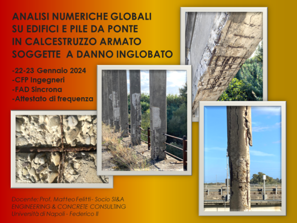 ANALISI NUMERICHE GLOBALI SU EDIFICI E PILE DA PONTE IN CALCESTRUZZO ARMATO SOGGETTE A DANNO INGLOBATO