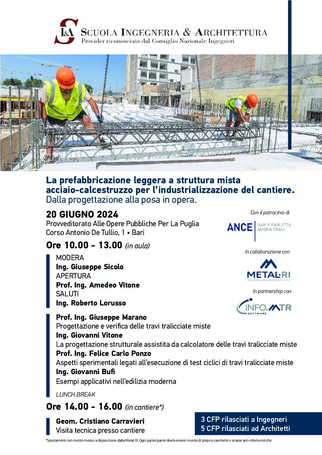 La prefabbricazione leggera a struttura mista acciaio-calcestruzzo per l’industrializzazione del cantiere: dalla progettazione alla posa in opera.